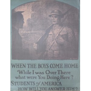 Władysław Teodor Benda, Students of America / Patriotic PosterWladysław Teodor Benda, Students of America / Patriotic Poster