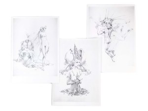 Wojtek Siudmak, Art fantastique (zestaw trzech kolekcjonerskich kart pocztowych)