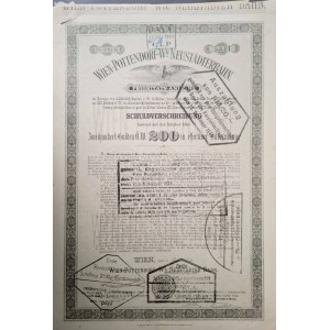 1874. IMPERIAL AND ROYAL AUSTRIAN LOCAL RAILROADS: VIENNA–POTTENDORF–WR. NEUSTADT.