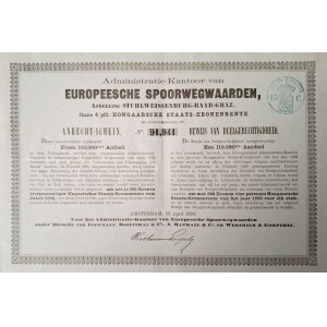 1893. Imperial-Royal Hungarian State Railways: Székesfehérvár–Győr–Graz.