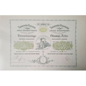 1907. C. K. WĘGIERSKIE KOLEJE LOKALNE TEMESVAR-VARJASI.