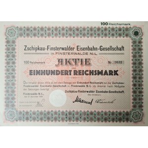 1928. THE ZSCHIPKAU-FINTERWALDER LOCAL RAILWAY IN UPPER LUSATIA.