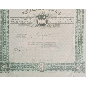 1922. ROMANIAN PRIVATE RAILROAD ASSOCIATION.