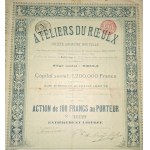 1910. THE ROEUX RAILROAD WORKS IN BELGIUM.