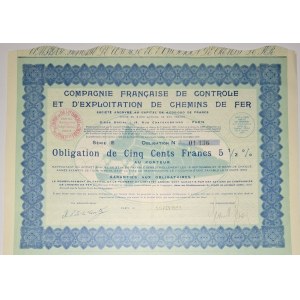 1908. FRENCH RAILROAD INSPECTION AND OPERATIONS COMPANY.
