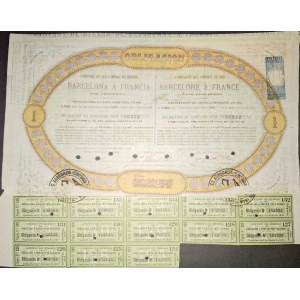 1864. EISENBAHNSTRECKE BARCELONA–FRANKREICH.