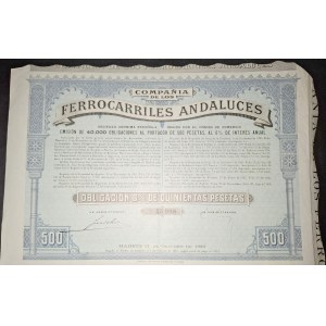 1920. ANDALÚZSKA ŽELEZNIČNÁ SPOLOČNOSŤ.