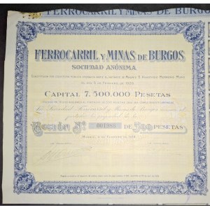 1920. BURGOS RAILROAD AND MINING COMPANY.