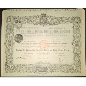 1881. THE MADRID–CÁCERES–PORTUGAL RAILROAD.
