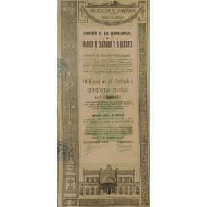 1921. THE MADRID-ZARAGOZA-ALICANTE RAILROAD.