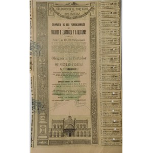 1921. THE MADRID-ZARAGOZA-ALICANTE RAILROAD.