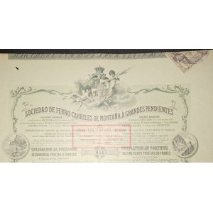 1891. THE MOUNTAIN RAILROADS OF CATALONIA - BARCELONA.