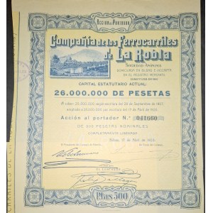 1928. LA ROBLA RAILROADS - BILBAO.