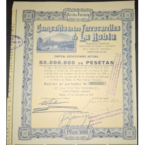 1941. DIE EISENBAHN VON LA ROBLA NACH BILBAO.