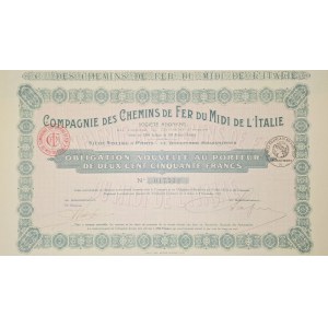 1921. SOUTHERN ITALIAN RAILROAD COMPANY.