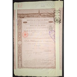 1889. 3% BOND OF THE SOUTHERN ITALIAN RAILROAD COMPANY.