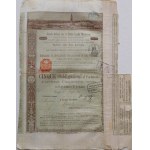 1887. ZBIÓR 3 OBLIGACJI WŁOSKIEJ ŚRÓDZIEMNOMORSKIEJ I POŁUDNIOWEJ KOMPANII KOLEJOWEJ.
