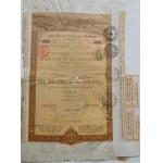 1887. ZBIÓR 3 OBLIGACJI WŁOSKIEJ ŚRÓDZIEMNOMORSKIEJ I POŁUDNIOWEJ KOMPANII KOLEJOWEJ.