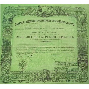 1861. WIELKIE KOLEJE CARSKIEJ ROSJI - MOSKWA-PETERSBURG.