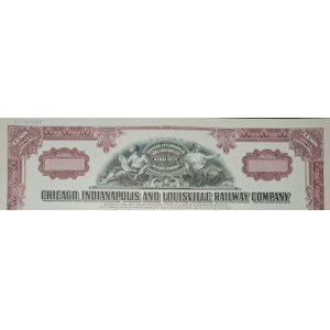 CA 1950. CHICAGO, INDIANAPOLIS AND LOUISVILLE RAILWAY COMPANY. SPECIMEN.