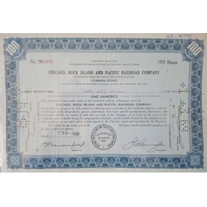 1948. CHICAGO ROCK ISLAND AND PACIFIC RAILROAD COMPANY. 2 SHARES.
