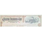 1895–1896. CHOCTAW, OKLAHOMA AND GULF RAILROAD COMPANY. 500 a 5 000 USD.