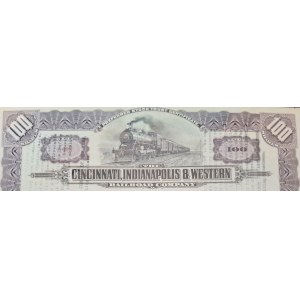 1926. CINCINNATI, INDIANAPOLIS AND WESTERN RAILROAD COMPANY. $10,000.