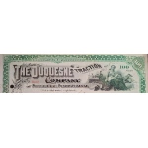 1893. DUQUESNE TRACTION COMPANY OF PITTSBURGH. $5,000.