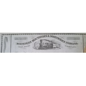 CA 1850. MICHIGAN SOUTHERN AND NORTHERN INDIANA RAILROAD COMPANY.