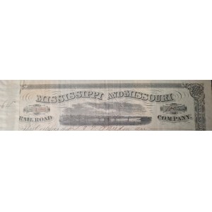 1864. MISSISSIPPI AND MISSOURI RAILROAD COMPANY. $10,000.