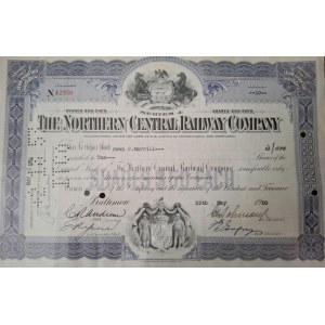 1949-1950. NORTHERN CENTRAL RAILWAY COMPANY. 5000 USD I 500 USD. 2 AKCJE.
