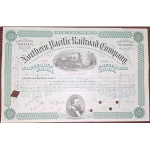 1893. NORTHERN PACIFIC RAILROAD COMPANY. 10.000 USD.