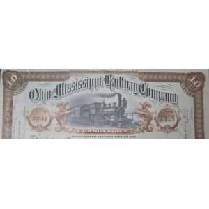 1893. OHIO AND MISSSISSIPPI RAILWAY COMPANY. 1000 USD.