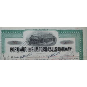 1924. PORTLAND AND RUMFORD FALLS RAILWAY COMPANY. $2,500.