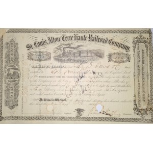 1864. SAINT LOUIS, ALTON AND TERRE HAUTE RAILROAD COMPANY. $10,000.