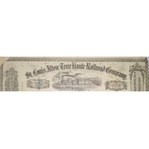 1864. SAINT LOUIS, ALTON AND TERRE HAUTE RAILROAD COMPANY. $10,000.
