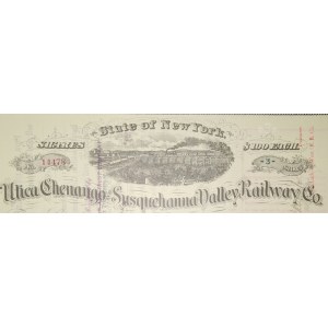 1931. Utica Chenango and Susquehanna Valley Railway Company.