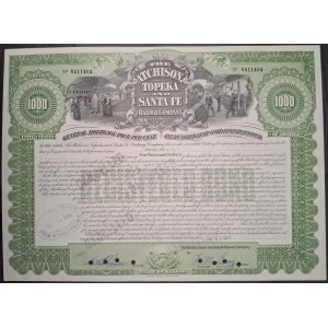 1977. ATCHISON, TOPEKA AND SANTA FE RAILROAD COMPANY. $1,000.