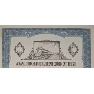 1963. ATLANTIC COAST LINE RAILROAD EQUIPMENT TRUST. $1,000.