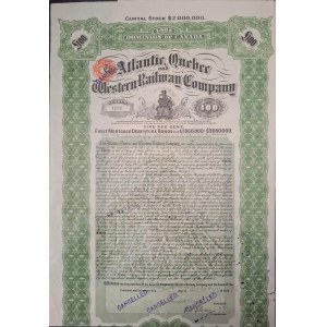 1906. ATLANTIC, QUEBEC AND WESTERN RAILWAY COMPANY.