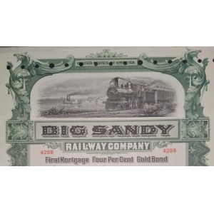 1904. BIG SANDY RAILWAY COMPANY. 1000 USD.