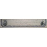 1869. BLUE RIDGE RAILROAD COMPANY. 1000 USD W ZŁOCIE-200 FUNTÓW SZTERLINGÓW.