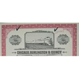 1972. CHICAGO, BURLINGTON, AND QUINCY RAILROAD COMPANY. $1,000.