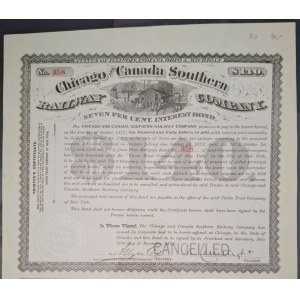 1873. CHICAGO AND CANADA SOUTHERN RAILWAY COMPANY. $140.