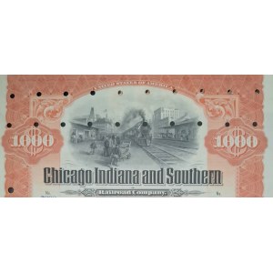 1906. CHICAGO INDIANA AND SOUTHERN RAILROAD COMPANY. 1000 USD.
