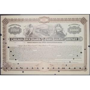 1924. CHICAGO ROCK ISLAND AND EL PASO RAILWAY COMPANY. $10,000.