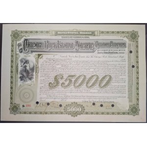1891. CHICAGO ROCK ISLAND AND PACIFIC RAILWAY COMPANY. 5 000 USD.