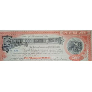 1897. CHICAGO ROCK ISLAND AND PACIFIC RAILWAY COMPANY. $5,000.