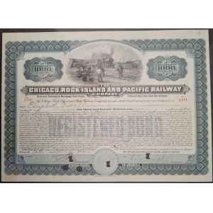 1907. CHICAGO ROCK ISLAND AND PACIFIC RAILWAY COMPANY. $1,000.