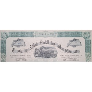 Kolem roku 1891. GURLEYS AND PAINT ROCK VALLEY RAILWAY COMPANY.